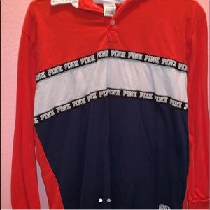 victoria’s secret collared frat sweater